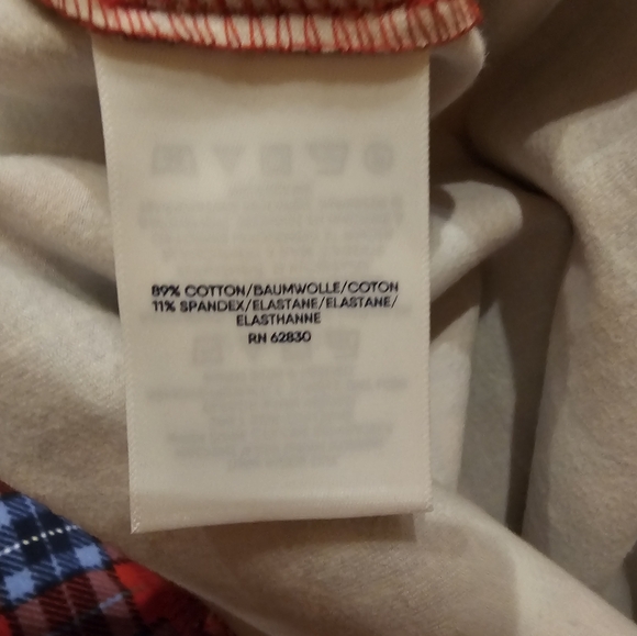 NWT Lands' End Plaid Starfish Leggings - Picture 4 of 5